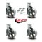 Service Caster 10 Inch Heavy Duty Semi Steel Cast Iron Caster Set with Brake and Swivel Lock SCC-KP92S1030-SSR-SLB-BSL-4 - alternate 2